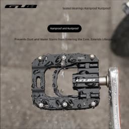 GUB ZD001 Triple-Bearing Folding Pedals Aluminum Alloy MTB Road Folding Bike Pedals Anti-Slip Cycling Accessories
