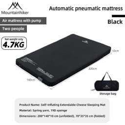 MOUNTAINHIKER New Upgrade Inflatable Mattress 10CM Thick Portable Sleeping Pad Mat with Storage Bag for Camping