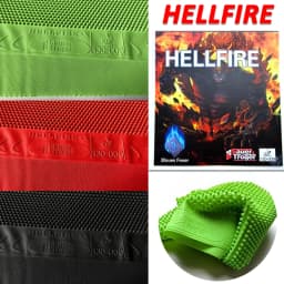 NEW HELLFIRE Table Tennis Rubber OX ITTF Approved Anti-Arc Pingpong Rubber Long Pips Mediun Particle Table Tennis Single Rubber