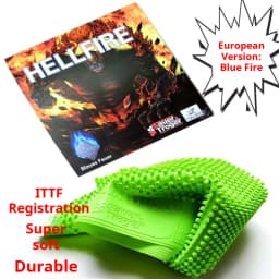 NEW HELLFIRE Table Tennis Rubber OX ITTF Approved Anti-Arc Pingpong Rubber Long Pips Mediun Particle Table Tennis Single Rubber