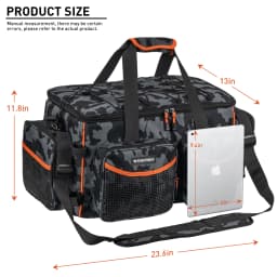 Fishing Tackle Storage Bag Large Capacity Waterproof Fishing Shoulder Bags For 3600/3700 Box 900d Oxford Fishing Sling Packs