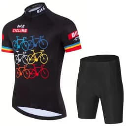 2026 Summer Cycling Jersey Set Men Fluorescent Color MTB Short Sleeve Cycling Clothing Mountain Bike Wear Ropa Ciclismo Uniform