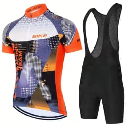 2026 Summer Cycling Jersey Set Men Fluorescent Color MTB Short Sleeve Cycling Clothing Mountain Bike Wear Ropa Ciclismo Uniform