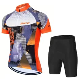 2026 Summer Cycling Jersey Set Men Fluorescent Color MTB Short Sleeve Cycling Clothing Mountain Bike Wear Ropa Ciclismo Uniform