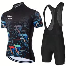 2026 Summer Cycling Jersey Set Men Fluorescent Color MTB Short Sleeve Cycling Clothing Mountain Bike Wear Ropa Ciclismo Uniform
