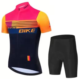 2026 Summer Cycling Jersey Set Men Fluorescent Color MTB Short Sleeve Cycling Clothing Mountain Bike Wear Ropa Ciclismo Uniform