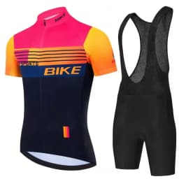 2026 Summer Cycling Jersey Set Men Fluorescent Color MTB Short Sleeve Cycling Clothing Mountain Bike Wear Ropa Ciclismo Uniform