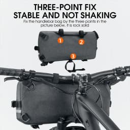 WEST BIKING 6.2L Multifunctional Waterproof Bicycle Handlebar Bag with Shoulder Strap & Reflective Strip Front Bike Bag for MTB
