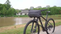 WEST BIKING 6.2L Multifunctional Waterproof Bicycle Handlebar Bag with Shoulder Strap & Reflective Strip Front Bike Bag for MTB