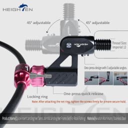 HEIGHTEN Folding Landing Net Head with Balance, Aviation Aluminum Quick Assembly Net Frame with Net Bag
