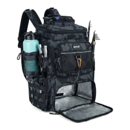 Goture 55L Large Fishing Backpack, Waterproof Non-Slip Bottom, Adjustable Compartment Rod Holders for Professional Anglers