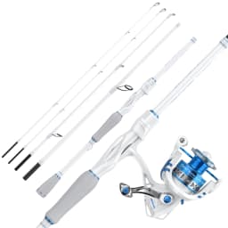 KastKing Centron Lite Spinning Combo Travel Fishing Rod & Reel Packable Spinning Combos Lightweight IM6 Graphite Multi-Piece Kit