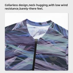 YKYWBIKE 2026 Summer Cycling Jersey Road Bike Tops Maillot Short Seamless Sleeve Purple Shirt Collarless Breathable Slim Fit