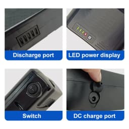 36V Rear Rack Ebike Battery 36V 10.4Ah 12.8Ah 14Ah Move CRS 100 Ansmann Replacement Battery for MIFA Rehberg Zündapp Victoria