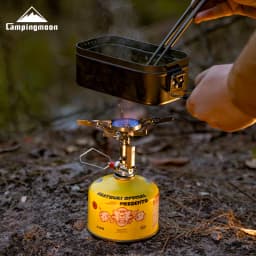 CAMPINGMOON XT-2F Xuanfeng Titanium Rocket Stove Portable Mini Camping Gas Burner Stable Voltage Output Outdoor Cooking Furnace