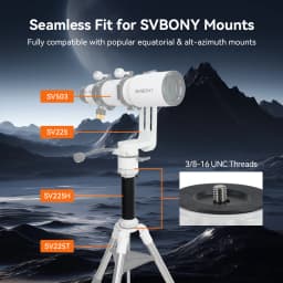 Svbony SV225H Telescope Tripod Riser Azimuth Mount Riser Compatible with Mainstream Alt-Azimuth Astronomical Mounts