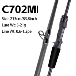 FISHINGFANS KUAISHA T1100+M40X Carbon Blank 8KG DRAG Light LS Guide 7-30g Lure Wt Fast Action Spinning Casting Fishing Rod