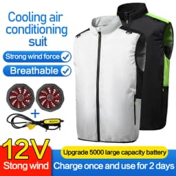 Summer Fan Clothes Air Conditioning Suits Cooling Jackets for Men and Women, Charging Vests for Cooling, Outdoor Sun Protection