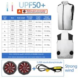 Summer Fan Clothes Air Conditioning Suits Cooling Jackets for Men and Women, Charging Vests for Cooling, Outdoor Sun Protection