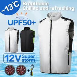 Summer Fan Clothes Air Conditioning Suits Cooling Jackets for Men and Women, Charging Vests for Cooling, Outdoor Sun Protection