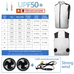 Summer Fan Clothes Air Conditioning Suits Cooling Jackets for Men and Women, Charging Vests for Cooling, Outdoor Sun Protection