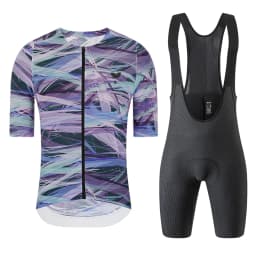YKYWBIKE Men's Cycling Suit Jersey Slim Fit Road Bike Kits Bib Shorts Bicycle Clothing Pro Team Riding Summer Maillot Sets