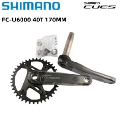 SHIMANO CUES FC-U6000 Crankset 32T/40T Chainring 170mm 1x11s/10s/9s 2-PIECE CRANKSET For MTB Cycling Part Original