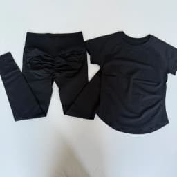 2 Pcs Sports Gym Sets Short Sleeve Seamless Yoga Clothing Fitness Set Women Workout Running Sports Pants Leggings Suit