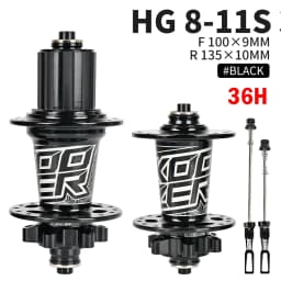KOOZER XM490 Rear MTB Hub 6 Pawls 72 Clicks 4 Sealed Bearings QR 10x135 Thru 12x142 28/32/36H Disc Brake 8-12S Mountain Bike Hub