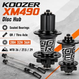 KOOZER XM490 Rear MTB Hub 6 Pawls 72 Clicks 4 Sealed Bearings QR 10x135 Thru 12x142 28/32/36H Disc Brake 8-12S Mountain Bike Hub