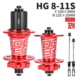 KOOZER XM490 Rear MTB Hub 6 Pawls 72 Clicks 4 Sealed Bearings QR 10x135 Thru 12x142 28/32/36H Disc Brake 8-12S Mountain Bike Hub