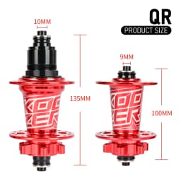 KOOZER XM490 Rear MTB Hub 6 Pawls 72 Clicks 4 Sealed Bearings QR 10x135 Thru 12x142 28/32/36H Disc Brake 8-12S Mountain Bike Hub