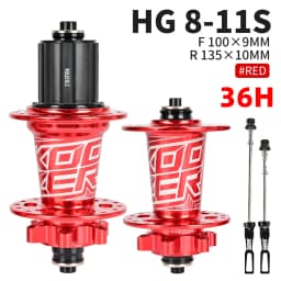KOOZER XM490 Rear MTB Hub 6 Pawls 72 Clicks 4 Sealed Bearings QR 10x135 Thru 12x142 28/32/36H Disc Brake 8-12S Mountain Bike Hub