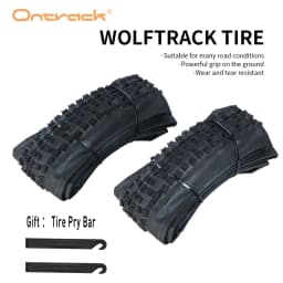 ONTRACK WOLFTRACK FOLDED TIRE 26 27.5 29X2.35 30TPI SKIN BLACK WALL AND BROWN WALL