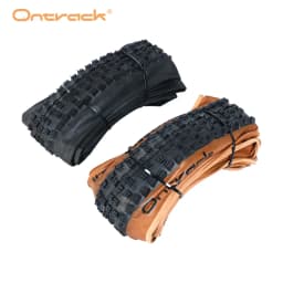 ONTRACK WOLFTRACK FOLDED TIRE 26 27.5 29X2.35 30TPI SKIN BLACK WALL AND BROWN WALL
