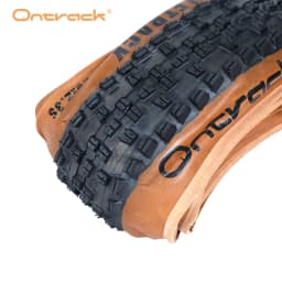 ONTRACK WOLFTRACK FOLDED TIRE 26 27.5 29X2.35 30TPI SKIN BLACK WALL AND BROWN WALL