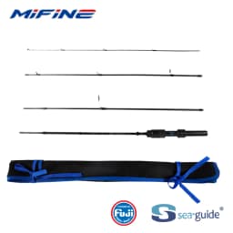 MIFINE NANO JIG Travel Spinning Rod 30T Lure 0.5-2g 1.68M/1.83M 4 Pieces Ultralight UL Fishing Rods for Freshwater Saltwater