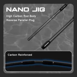 MIFINE NANO JIG Travel Spinning Rod 30T Lure 0.5-2g 1.68M/1.83M 4 Pieces Ultralight UL Fishing Rods for Freshwater Saltwater