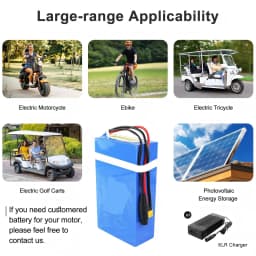 48V 52V 60V 72V ebike chamrider 2000W 3000W 1500W High Power Battery 20ah 30ah 40ah 50ah Electric scooter 21700 Lithium Batterij