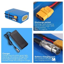 48V 52V 60V 72V ebike chamrider 2000W 3000W 1500W High Power Battery 20ah 30ah 40ah 50ah Electric scooter 21700 Lithium Batterij