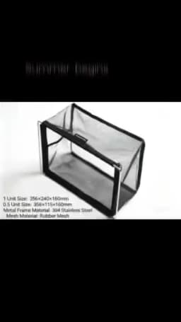 Portable 1 Unit Net Drain Basket Outdoor IGT Camping Folding Storage Box 1 Unit Lightweight Mesh Drain Basket IGT Accessories