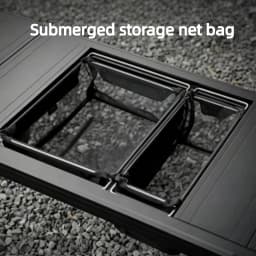 Portable 1 Unit Net Drain Basket Outdoor IGT Camping Folding Storage Box 1 Unit Lightweight Mesh Drain Basket IGT Accessories