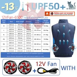 NEWS USB 12V/5V 4Fan Couples Summer Breathable Cooling Vest Sleeveless Fan Air Conditioner Jacket Heat Resistant Outdoor Workwea