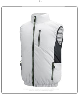 NEWS USB 12V/5V 4Fan Couples Summer Breathable Cooling Vest Sleeveless Fan Air Conditioner Jacket Heat Resistant Outdoor Workwea