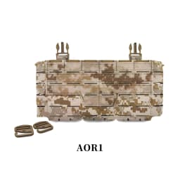 New Tactical Chest Hanging Main Body Front Panel Bag for ARC Placard V4 Vest Triple 5.56 Magazine Storage Pouch
