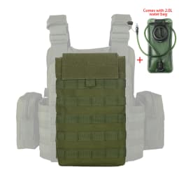 MOLLE Expansion System Accessories Water Bag Pack+2.0L Soft Water Bag Set Large Diameter Rotary Cap Bite Drinking Pipe