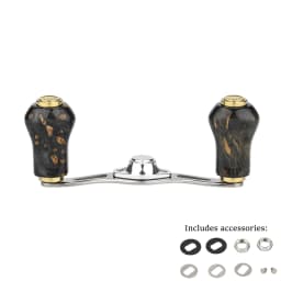 Gomexus 80mm BFS Baitcasting Reel Handle Vintage Cypress Wood Knob for Stream Trout Shimano Calcutta Conquest Aldebaran