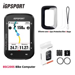iGPSPORT BSC200S GPS Bike Computer 2.4" Colorful Screen Wireless Bicycle Speedometer Cycling Odometer Bluetooth Ant