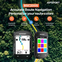 iGPSPORT BSC200S GPS Bike Computer 2.4" Colorful Screen Wireless Bicycle Speedometer Cycling Odometer Bluetooth Ant