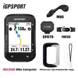 iGPSPORT BSC200S GPS Bike Computer 2.4" Colorful Screen Wireless Bicycle Speedometer Cycling Odometer Bluetooth Ant